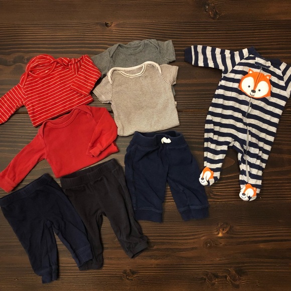 Carter's Other - 3 Month Carters Baby Boy Staples Solid Stripes